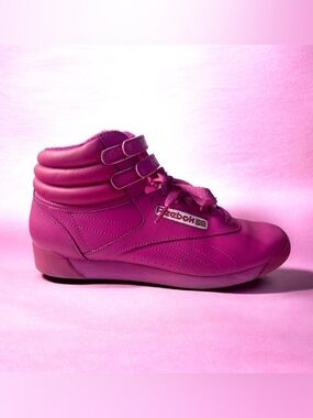 Reebok Women's High-Top Sneakers in Fuchsia Freestyle 30th Anniversary Vintage